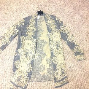 Chico’s Cardigan, Size 1 (M) Light blue & Cream